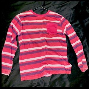 Boys Striped Red Shirt